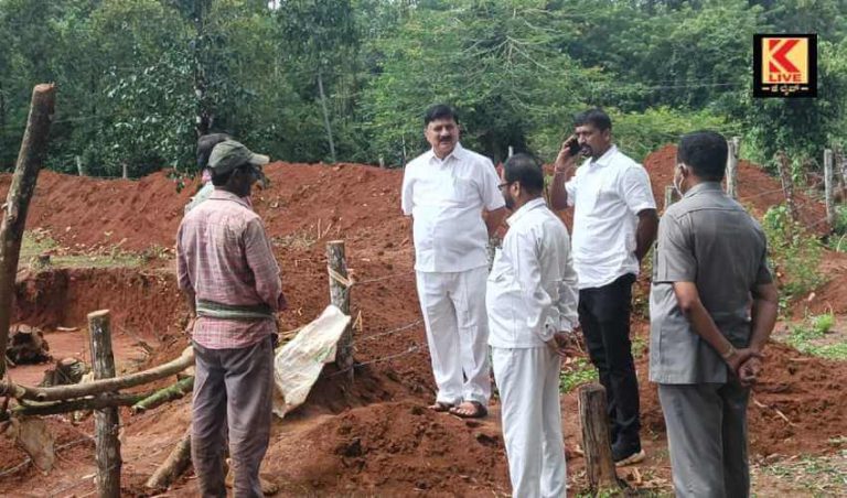 ಗೃಹ ಸಚಿವರಿಂದ ಉದ್ಯೋಗ ಖಾತ್ರಿ ಯೋಜನೆಯ ಕಾಮಗಾರಿ ಪರಿಶೀಲನೆ