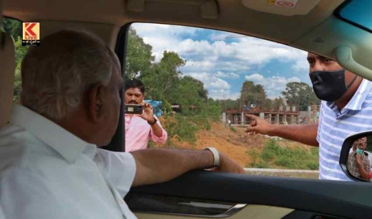 ಏತ ನೀರಾವರಿ ಯೋಜನೆ ಪ್ರಗತಿ ವೀಕ್ಷಿಸಿದ : ಬಿ ಎಸ್ ವೈ
