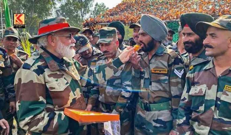 ದೇಶರಕ್ಷಕರೊಂದಿಗೆ ಪ್ರಧಾನಿ ದೀಪಾವಳಿ