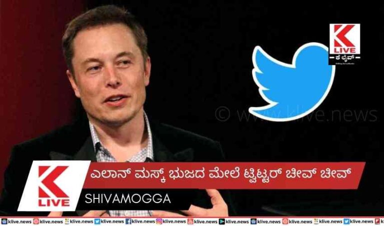 ಎಲಾನ್ ಮಸ್ಕ್ ಭುಜದ ಮೇಲೆ ಟ್ವಿಟ್ಟರ್ ಚೀವ್ ಚೀವ್