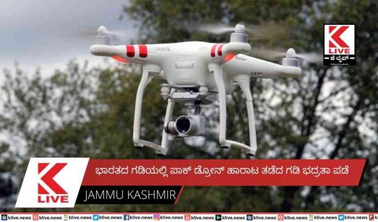 ಭಾರತದ ಗಡಿಯಲ್ಲಿ ಪಾಕ್ ಡ್ರೋನ್ ಹಾರಾಟ ತಡೆದ ಗಡಿ ಭದ್ರತಾ ಪಡೆ