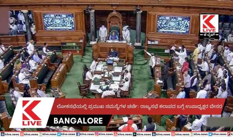 ಲೋಕಸಭೆಯಲ್ಲಿ ಪ್ರಮುಖ ಸಮಸ್ಯೆಗಳ ಚರ್ಚೆ: ರಾಜ್ಯಸಭೆ ಕಲಾಪದ ಬಗ್ಗೆ ಉಪಾಧ್ಯಕ್ಷರ ಬೇಸರ