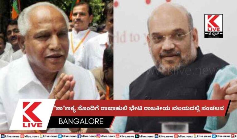 “ಶಾ”ಣಕ್ಯ ನೊಂದಿಗೆ ರಾಜಾಹುಲಿ ಭೇಟಿ ರಾಜಕೀಯ ವಲಯದಲ್ಲಿ ಸಂಚಲನ