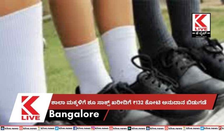 ಶಾಲಾ ಮಕ್ಕಳಿಗೆ ಶೂ ಸಾಕ್ಸ್ ಖರೀದಿಗೆ ₹132 ಕೋಟಿ ಅನುದಾನ ಬಿಡುಗಡೆ