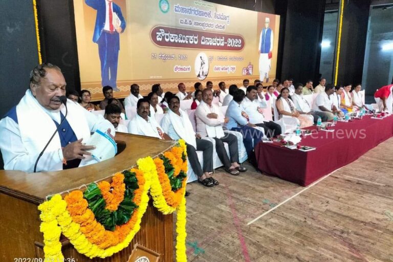 ತಾಯಿರೂಪದ ಜನ ಪೌರ ಕಾರ್ಮಿಕರು-ಈಶ್ವರಪ್ಪ