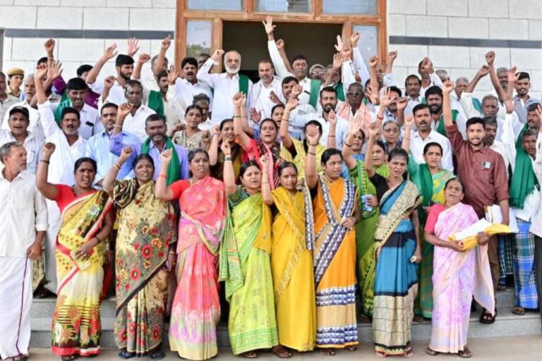 ಕೈಗಾರಿಕಾ ಕಾರಿಡಾರ್ ವಿರೋಧಿಸಿ ಪ್ರತಿಭಟನೆ