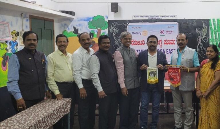 ಶಿವಮೊಗ್ಗಕ್ಕೆ ಭೇಟಿ ನೀಡಿದ ಸಿಂಗಾಪೂರ್ ನ ರೋಟರಿ ಯುವ ಪ್ರತಿನಿಧಿ