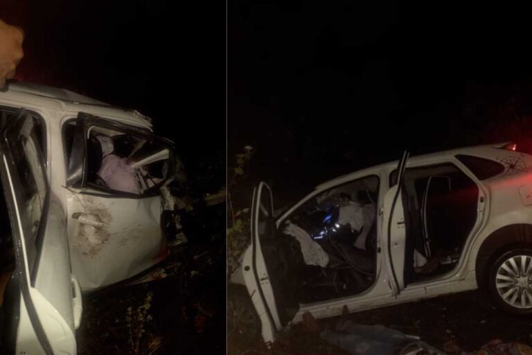 ಲಾರಿ ಕಾರು ಢಿಕ್ಕಿ:  ಮೂವರು ವಿದ್ಯಾರ್ಥಿಗಳ ಮರಣ