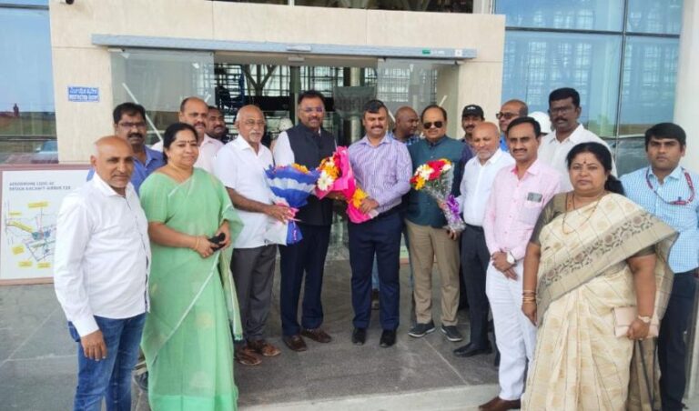 ಶಿವಮೊಗ್ಗ ಏರ್ ಪೋರ್ಟ್ ಪರಿವೀಕ್ಷಣೆಕಾಮಗಾರಿ ಪೂರೈಸಿದ್ದಕ್ಕೆ ಕೆಎಸ್ಐಡಿಸಿ ಡಾ.ಶೈಲೇಂದ್ರ ಅಭಿನಂದನೆ