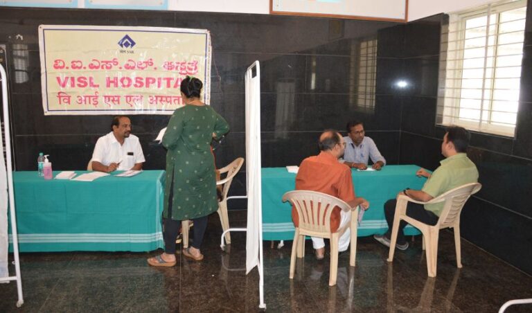 ಭದ್ರಾವತಿಯಲ್ಲಿ ಆರೋಗ್ಯ ಶಿಬಿರ