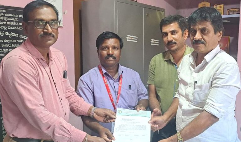 ಹೊಳೆಹೊನ್ನೂರಿನಲ್ಲಿ ಪತ್ರಿಕಾಭವನ ಕಟ್ಟಡಕ್ಕೆ ನಿವೇಶನ ನೀಡಲು ಮನವಿ