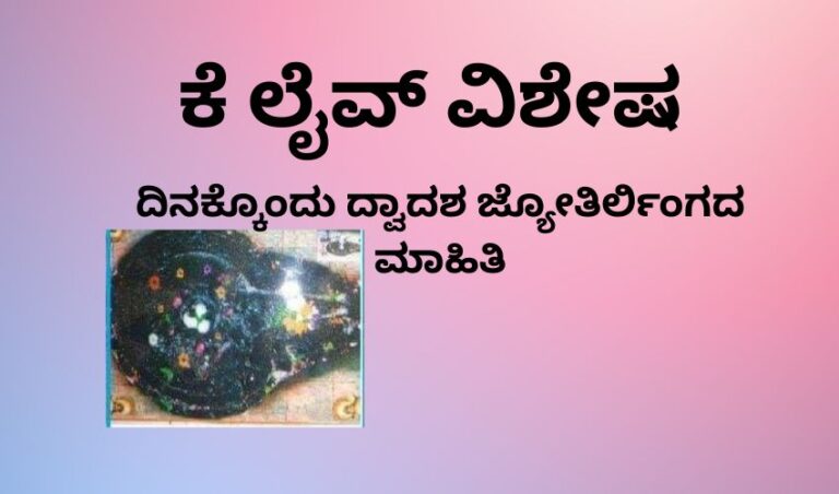 ದಿನಕ್ಕೊಂದು ದ್ವಾದಶ ಜ್ಯೋತಿರ್ಲಿಂಗದ ಮಾಹಿತಿ