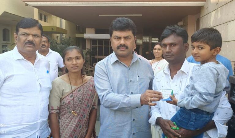 ಸಂಕಷ್ಟ ಸಂರ್ಭದಲ್ಲಿ  ಮಗುವಿಗೆ ಚಿಕಿತ್ಸಾ ಸೌಲಭ್ಯ ದೊರಕಿಸಿದ ಸಂಸದ ರಾಘವೇಂದ್ರ
