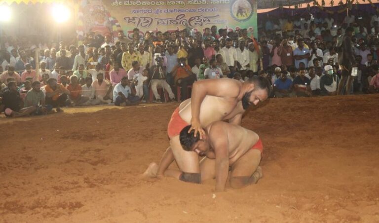 ಜನಮೆಚ್ಚುಗೆ ಪಡೆದ ಸಾಗರ ಜಾತ್ರೆ ಕುಸ್ತಿ ಪಂದ್ಯಾವಳಿ