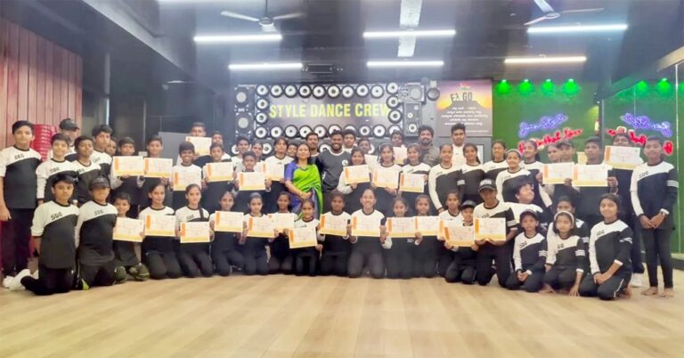 ಶಿವಮೊಗ್ಗದ ಸ್ಟೈಲ್ ಡಾನ್ಸ್ ಕ್ರೀವ್ ಸಂಸ್ಥೆಗೆ ಸ್ವನಿಧಿ ಸರ್ಕಾರದ ಪ್ರಶಸ್ತಿಪತ್ರ