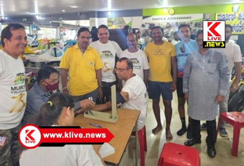 Shivamogga Cycle Club ರಕ್ತದಾನದಿಂದ ದೈಹಿಕ & ಮಾನಸಿಕ ಆರೋಗ್ಯ ಸದೃಢ-ಶ್ರೀಕಾಂತ್