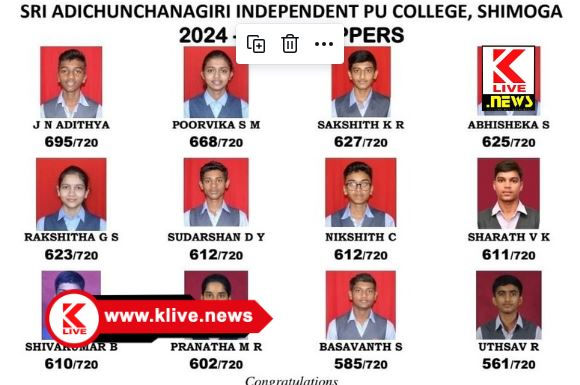 Adichunchanagiri PU College ನೀಟ್ ಪರೀಕ್ಷೆಯಲ್ಲಿ ಸಾಧನೆಗೈದ ಆದಿಚುಂಚನಗಿರಿ ಪಿಯು ಕಾಲೇಜಿನ ವಿದ್ಯಾರ್ಥಿವೃಂದ