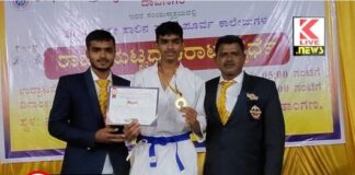 Shimoga District Karate Association ರಾಷ್ಟ್ರಮಟ್ಟದ ಕರಾಟೆ ಪಂದ್ಯಾವಳಿಗೆ ಶಿವಮೊಗ್ಗದ ಮೊಹಮ್ಮದ್ ಬಿಲಾಲ್ ಆಯ್ಕೆ