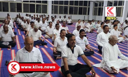 Shivaganga Yoga Centre ಯೋಗ ,ಪ್ರಾಣಾಯಾಮ, ಧ್ಯಾನಗಳಿಂದ ನಾವು ಸದಾ ಹಸನ್ಮುಖಿ- ಸಿ.ವಿ.ರುದ್ರಾರಾಧ್ಯ