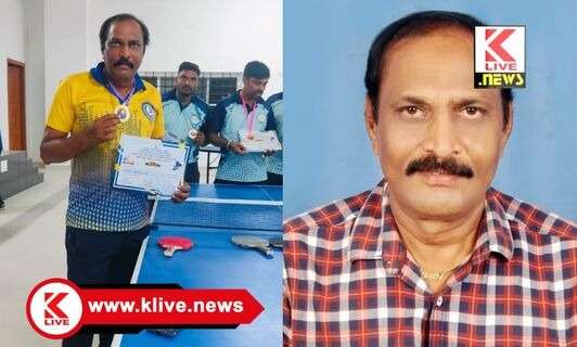 Department of School Education ದೈಹಿಕ ಶಿಕ್ಷಣ ಶಿಕ್ಷಕ ಎಲ್.ಎಸ್. ರಘು ಅವರಿಗೆ ಟೇಬಲ್ ಟೆನ್ನೀಸ್ ಸ್ಪರ್ಧೆಯಲ್ಲಿ ಬೆಳ್ಳಿ ಪದಕ