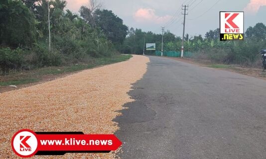 ರಸ್ತೆಯ ಮೇಲೆ ಕಾಳು ಒಕ್ಕಣೆ, ಅಪಘಾತಕ್ಕೆ ಕಾರಣ, ರೈತರಿಗೆ ಎಚ್ಚರವಹಿಸಲು ಮಾಹಿತಿ