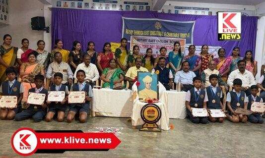 Rotary East English Medium School ಶಿಕ್ಷಕ ವೃತ್ತಿಯು ಪ್ರತ್ಯಕ್ಷ ದೇವರಿಗೆ ಸಮಾನವಾಗಿದೆ- ಕೆ.ಬಿ.ರವಿಶಂಕರ್