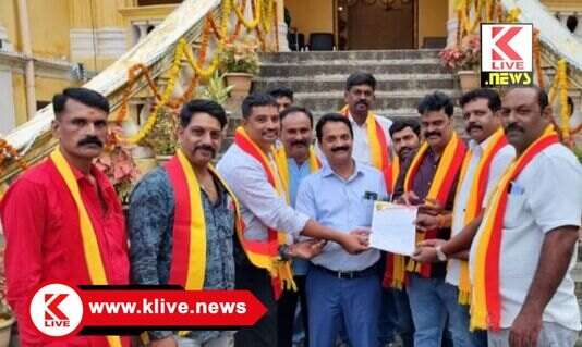 Karnataka Neeravari Nigam Ltd ಶಿವಮೊಗ್ಗ ಜೆ.ಹೆಚ್. ಪಟೇಲ್ ಬಡಾವಣೆಯ ಒಳಚರಂಡಿ ಕಾಮಗಾರಿ ಬಗ್ಗೆ “ಕರವೇ”ಯಿಂದ ಮನವಿ ಅರ್ಪಣೆ