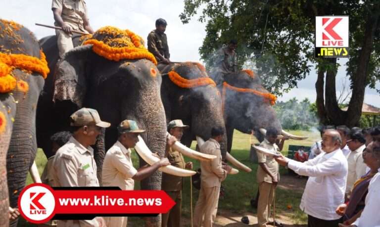 S.N.Chennabasappa ಶಿವಮೊಗ್ಗ ದಸರಾ ಮೆರವಣಿಗೆಯಲ್ಲಿ ಅಂಬಾರಿ ಹೊರಲು ಗಜಪಡೆಗಳಿಗೆ ಆಹ್ವಾನವಿತ್ತ ಶಾಸಕ‌ ಚನ್ನಬಸಪ್ಪ