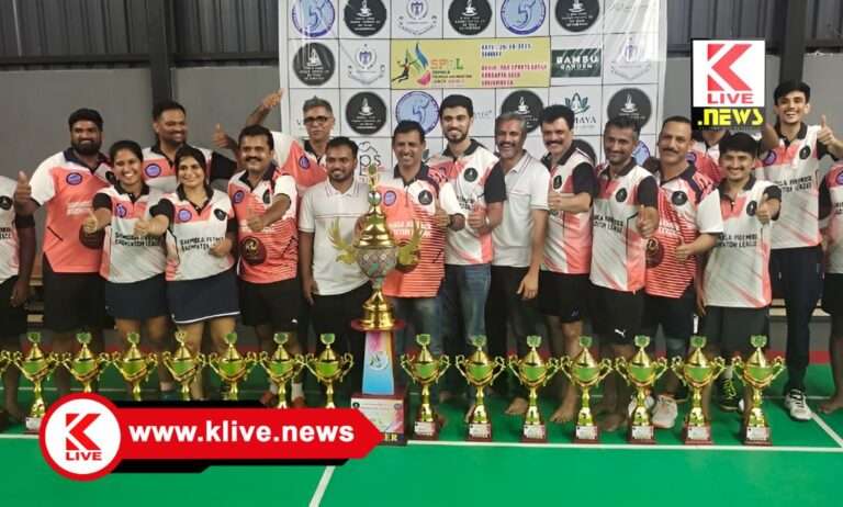 Shimoga Badminton Premier League ಶಿವಮೊಗ್ಗ ಸ್ಮ್ಯಾಶರ್ಸ್ ಪ್ರಿಮೀಯರ್ ಲೀಗ್ ಸೀಸನ್-2 ನಲ್ಲಿ ಆರ್.ಆರ್.ಸ್ಮ್ಯಾಶರ್ಸ್ ಚಾಂಪಿಯನ್ಸ್