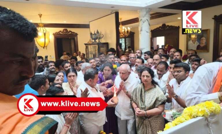 B.S. Yediyurappa ಅಗಲಿದ ನಾಯಕನಿಗೆ ಅಂತಿಮ ನಮನ ಸಲ್ಲಿಸಿದ ಮಾಜಿ ಸಿಎಂ ಬಿ.ಎಸ್.ಯಡಿಯೂರಪ್ಪ