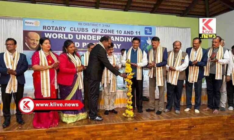 Rotary Club Shivamogga ಸೇವಾ ಮನೋಭಾವ ಬೆಳೆಸುತ್ತಿರುವ ರೋಟರಿ ಸೇವೆ ಶ್ಲಾಘನೀಯ: ಓಂಗಣೇಶ್ ಉಪ್ಪುಂದ