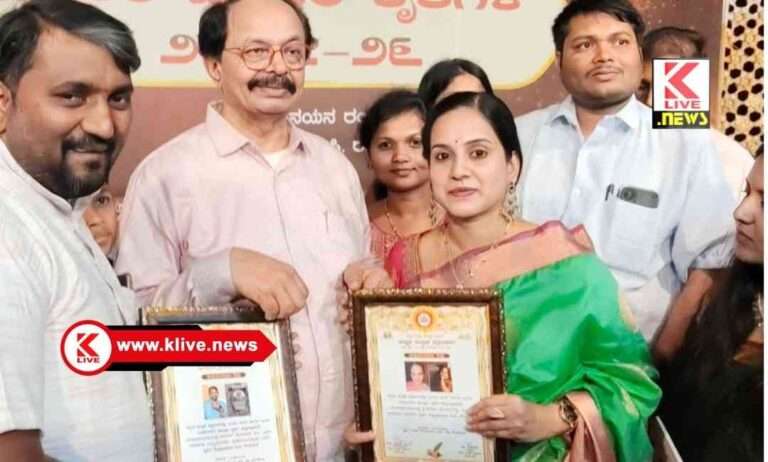 ಶಿಕಾರಿಪುರದ ಇಬ್ಬರು ಯುವ ಬರಹಗಾರರಿಗೆ ಸನ್ಮಾನ
