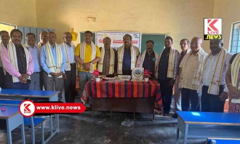 Rotary Shivamogga  ಸಂಘ ಸಂಸ್ಥೆಗಳು ಸರ್ಕಾರಿ ಶಾಲೆಗಳಿಗೆ ಅಗತ್ಯ ಸೌಕರ್ಯ ಒದಗಿಸಬೇಕು- ಕೆ.ಫಾಲಾಕ್ಷ