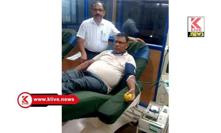 ಶಿವಮೊಗ್ಗದ ಎಂ.ಎನ್.ವೆಂಕಟೇಶ್ ಅವರಿಂದ 80 ನೇ ಬಾರಿಗೆ ರಕ್ತದಾನ