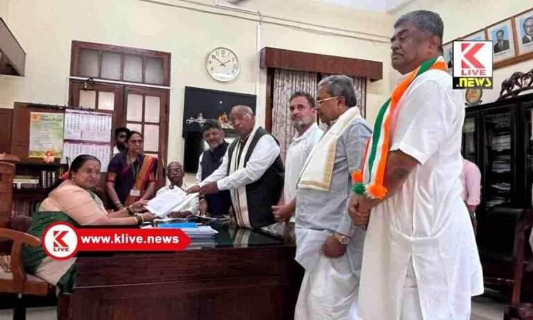 ರಾಜ್ಯಸಭಾ ಸ್ಥಾನಗಳಿಗೆ ಚುನಾವಣೆ: ಅಭ್ಯರ್ಥಿಯಾಗಿ‌ ಮಲ್ಲಿಕಾರ್ಜುನ ಖರ್ಗೆ ನಾಮಪತ್ರ ಸಲ್ಲಿಕೆ