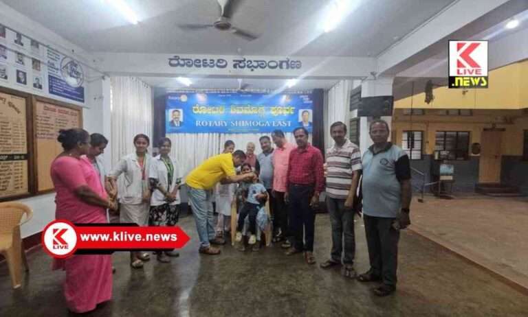 Rotary Shivamogga ಪೋಲಿಯೊ ಮುಕ್ತ ಭಾರತ ಅಭಿಯಾನದಲ್ಲಿ ರೋಟರಿ ಸಂಸ್ಥೆಯದ್ದು ಮಹತ್ವದ ಪಾತ್ರ- ವಸಂತ ಹೋಬಳಿದಾರ್