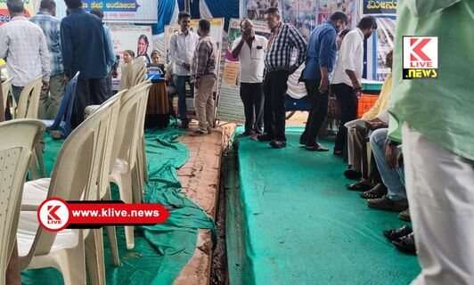 ‘ಪ್ರಜಾ ಸೇವೆ’ ಕಾರ್ಯಕ್ರಮದಲ್ಲೇ ಜನರಿಗೆ ಸಂಕಷ್ಟ: ತೆರೆದ ಚರಂಡಿ ದಾಟಿ ಅರ್ಜಿ ಸಲ್ಲಿಸಲು ಸಾರ್ವಜನಿಕರ ಪರದಾಟ
